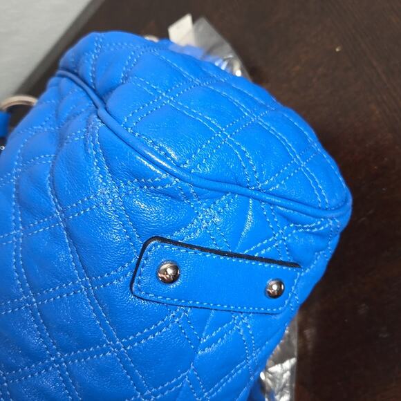 Y2k Marc Jacobs Blue Quilted Stam Purse - Picture 6 of 15